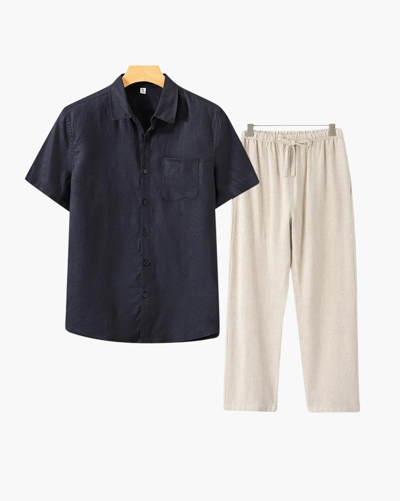 The Clairet Linen Set (Short Sleeve)