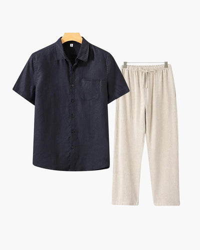 The Clairet Linen Set (Short Sleeve)