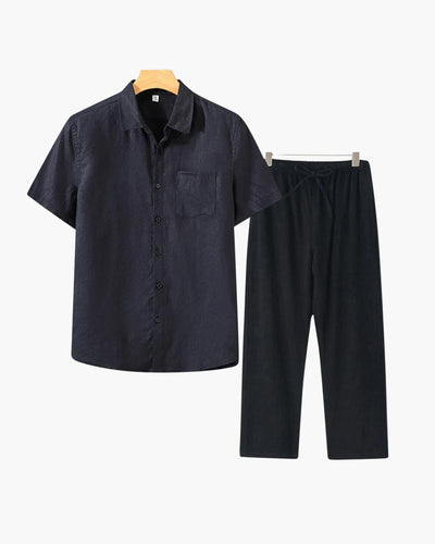 The Clairet Linen Set (Short Sleeve)