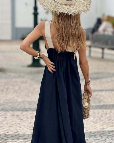 Double breasted collar Celia dress