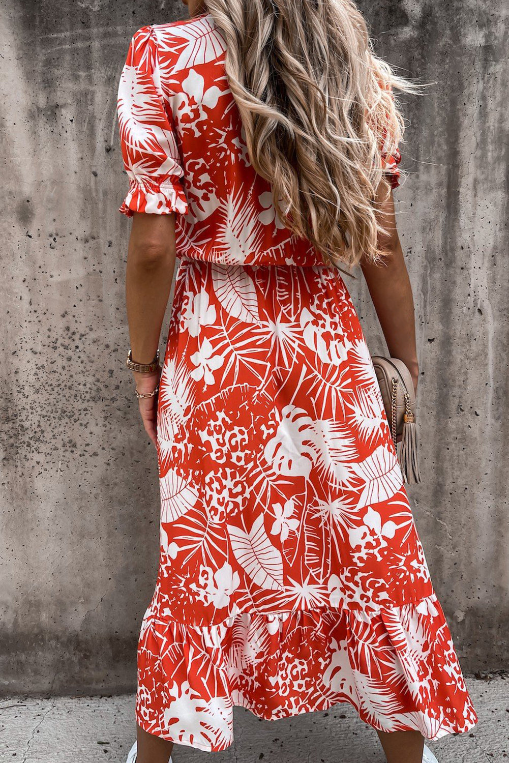 Pastel Floral Wrap Maxi Dress
