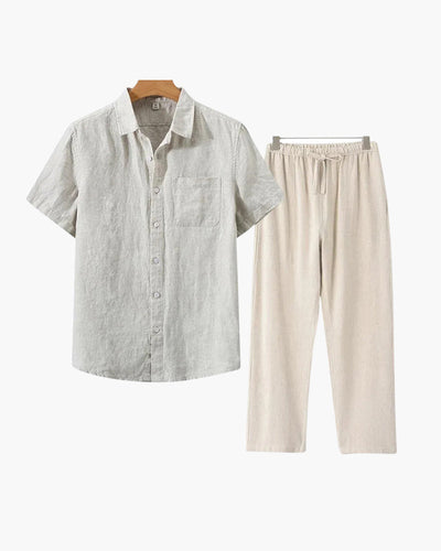 The Clairet Linen Set (Short Sleeve)