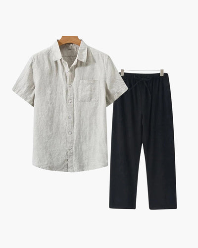The Clairet Linen Set (Short Sleeve)