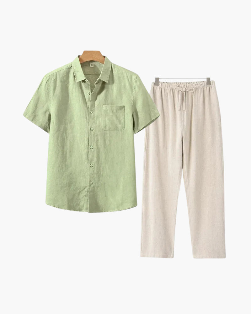 The Clairet Linen Set (Short Sleeve)