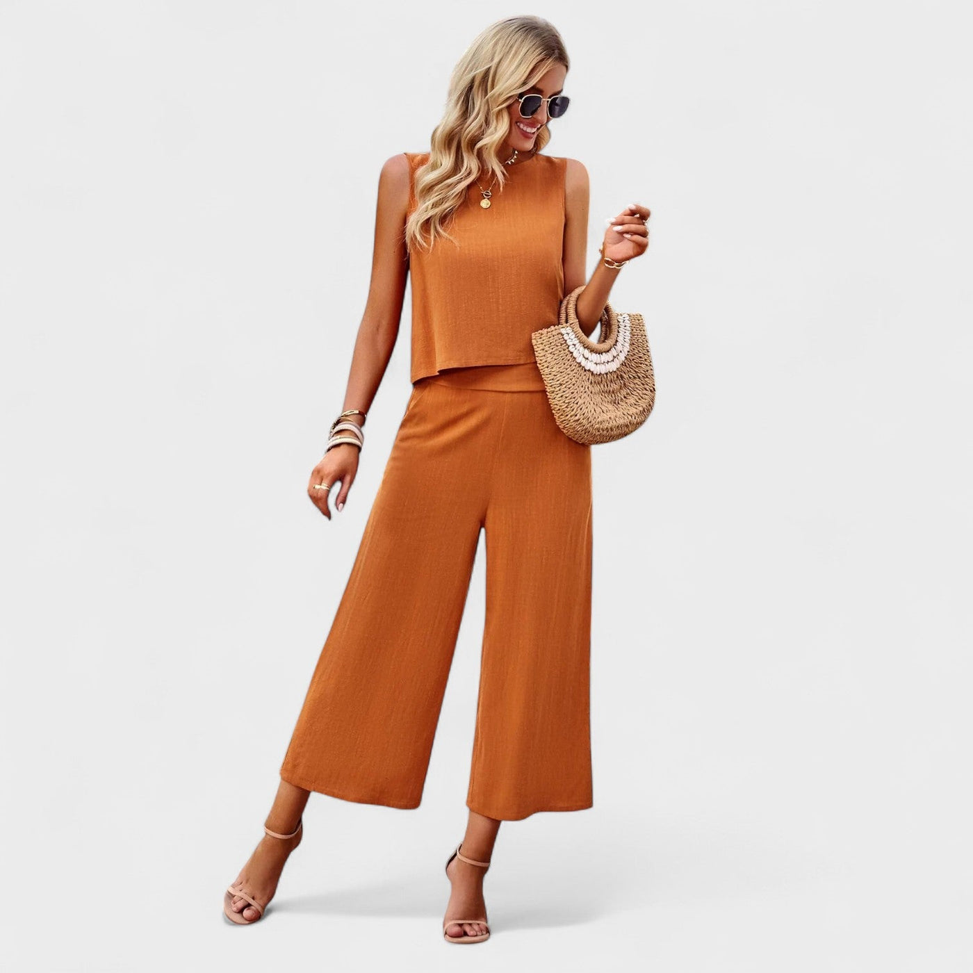 Linen Set Sleeveless