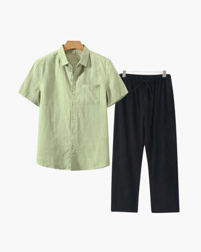 The Clairet Linen Set (Short Sleeve)
