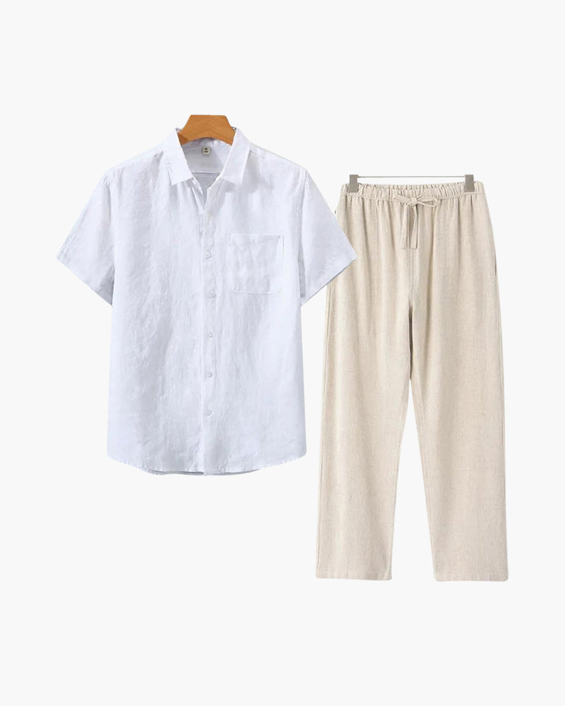 The Clairet Linen Set (Short Sleeve)