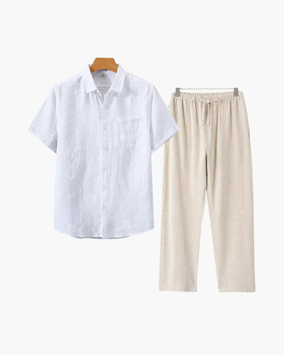 The Clairet Linen Set (Short Sleeve)