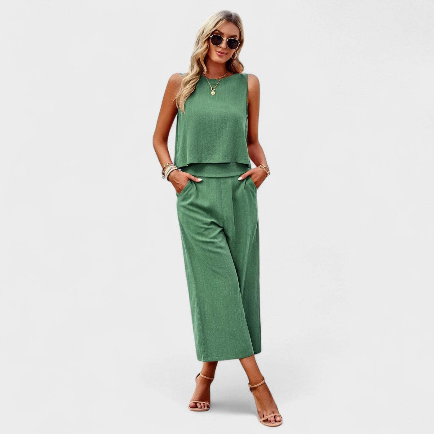Linen Set Sleeveless