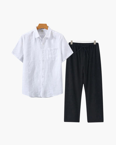 The Clairet Linen Set (Short Sleeve)
