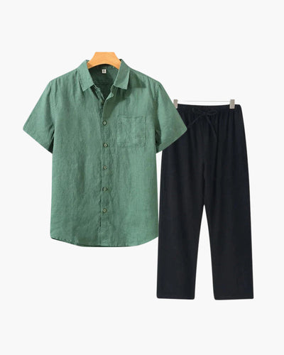 The Clairet Linen Set (Short Sleeve)
