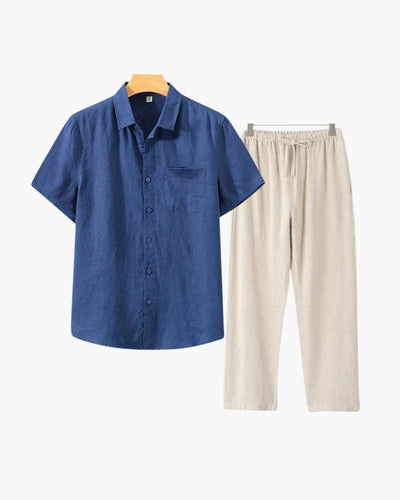 The Clairet Linen Set (Short Sleeve)