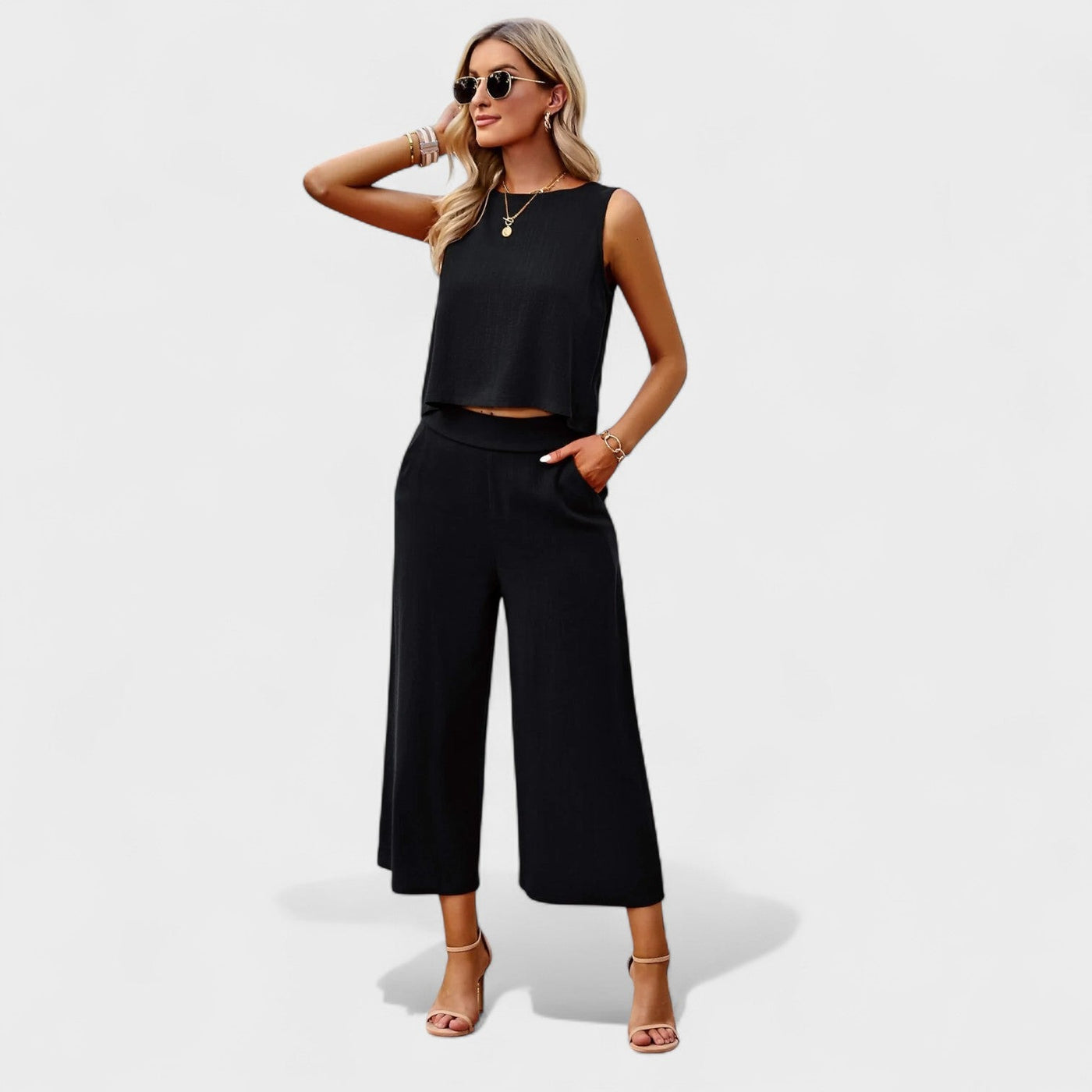 Linen Set Sleeveless