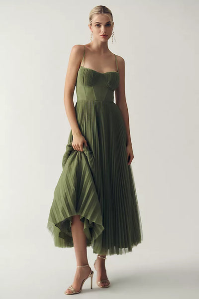 Caroline Pleated Dress