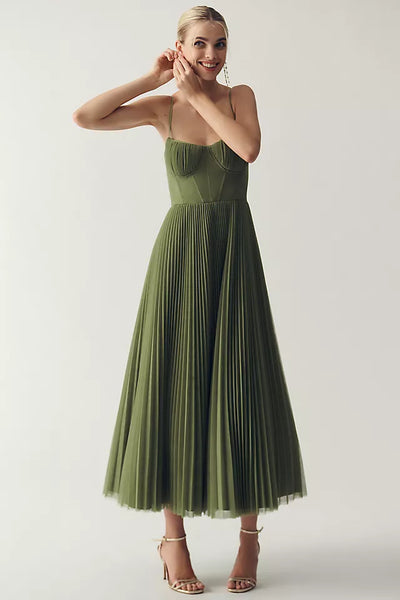 Caroline Pleated Dress