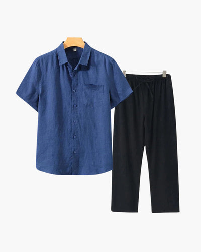 The Clairet Linen Set (Short Sleeve)