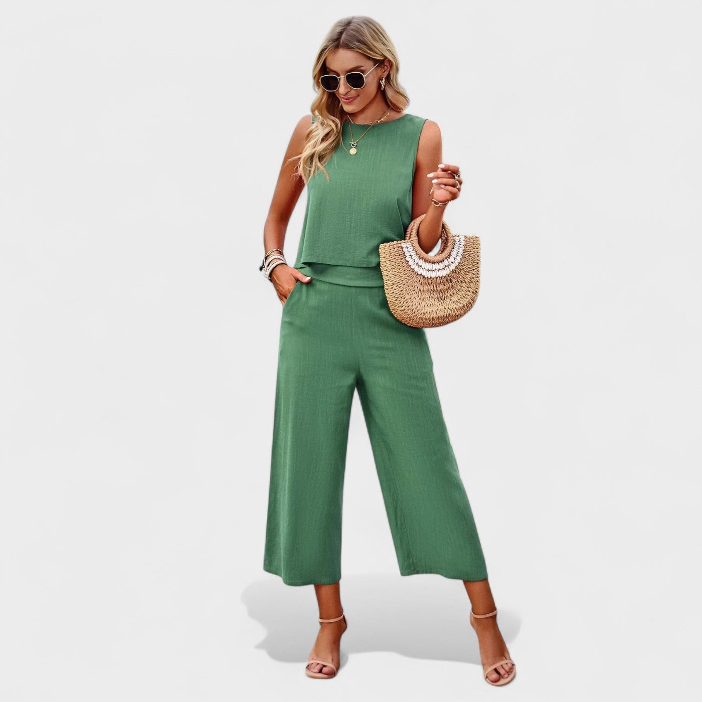 Linen Set Sleeveless