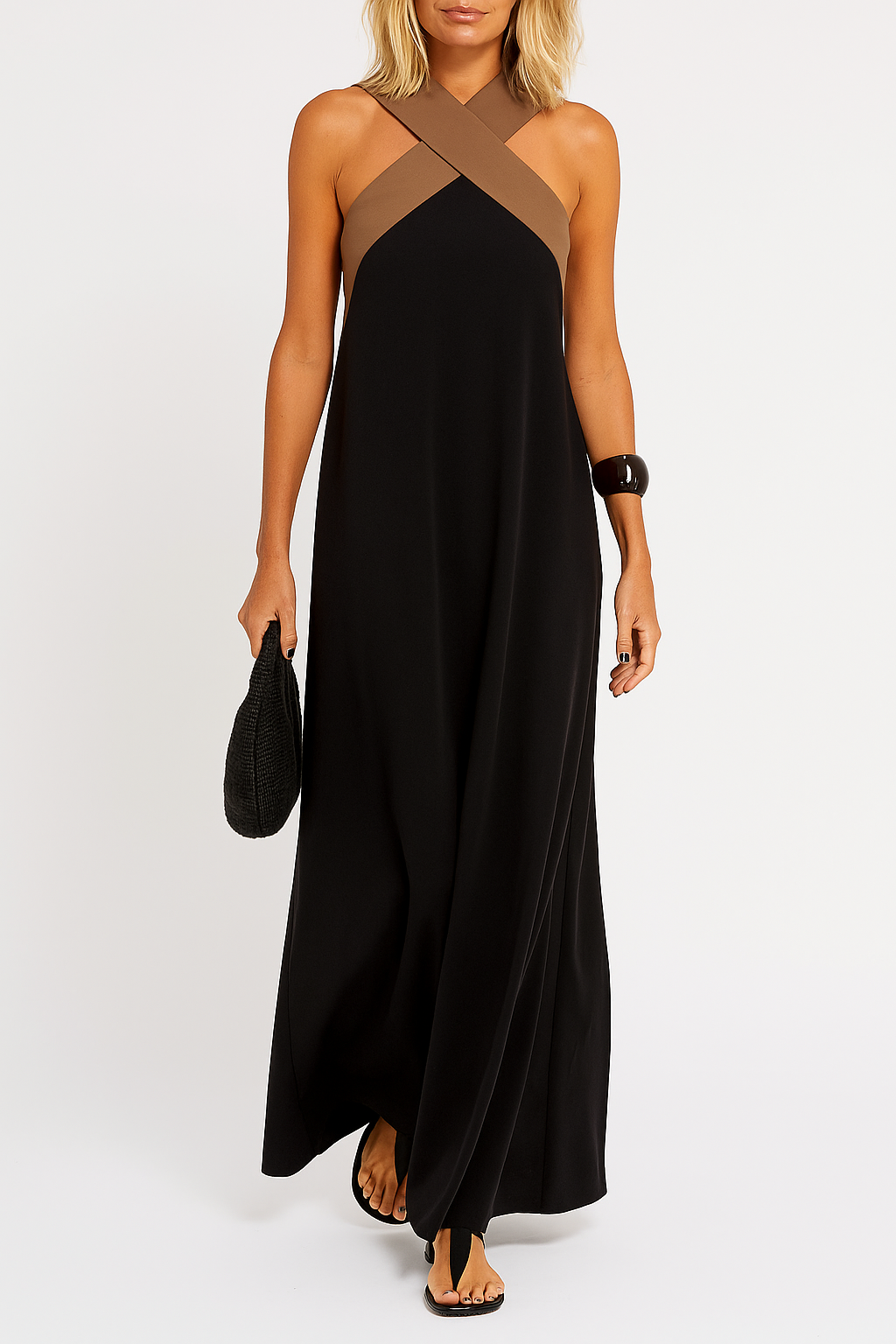 Double breasted collar Celia dress