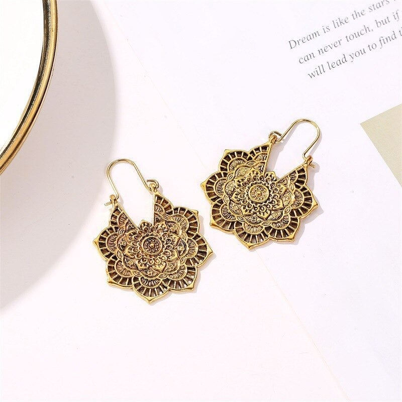 Lotus earrings