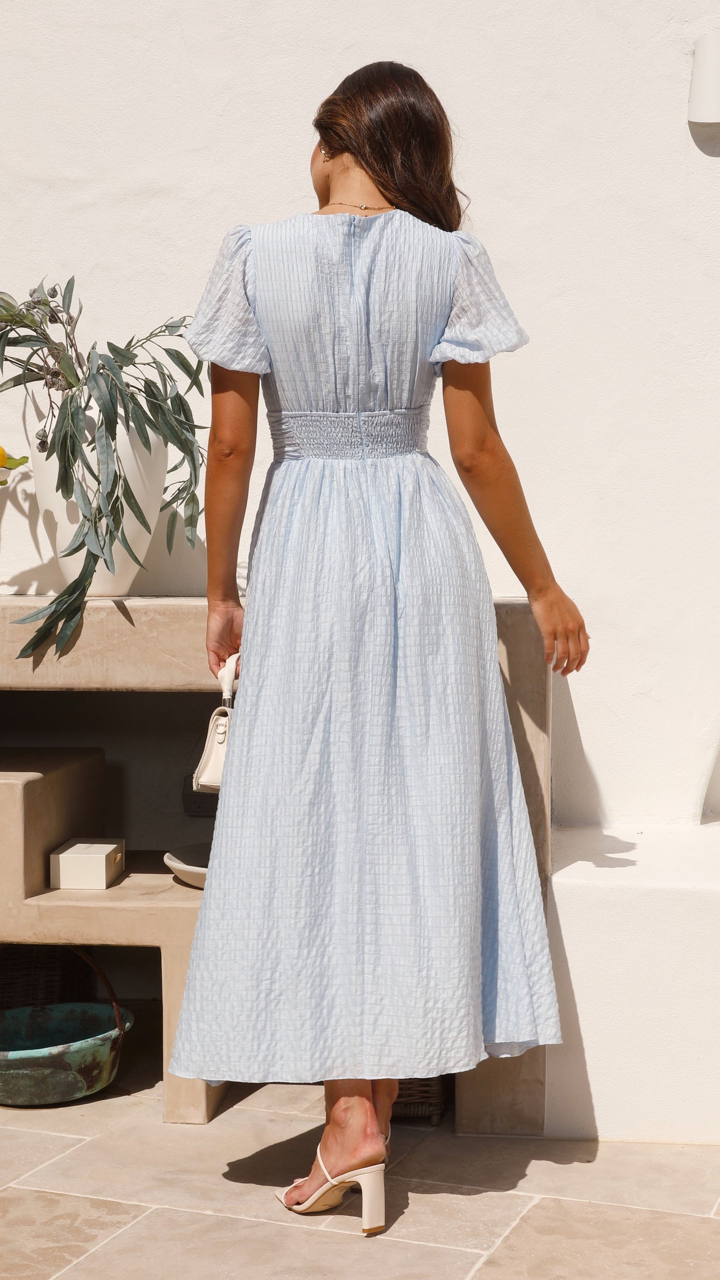 Skylar Puff sleeves fitted Dress