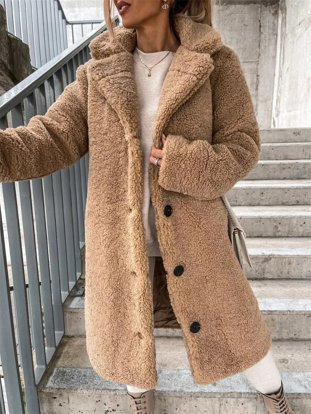 clair - Teddy long coat