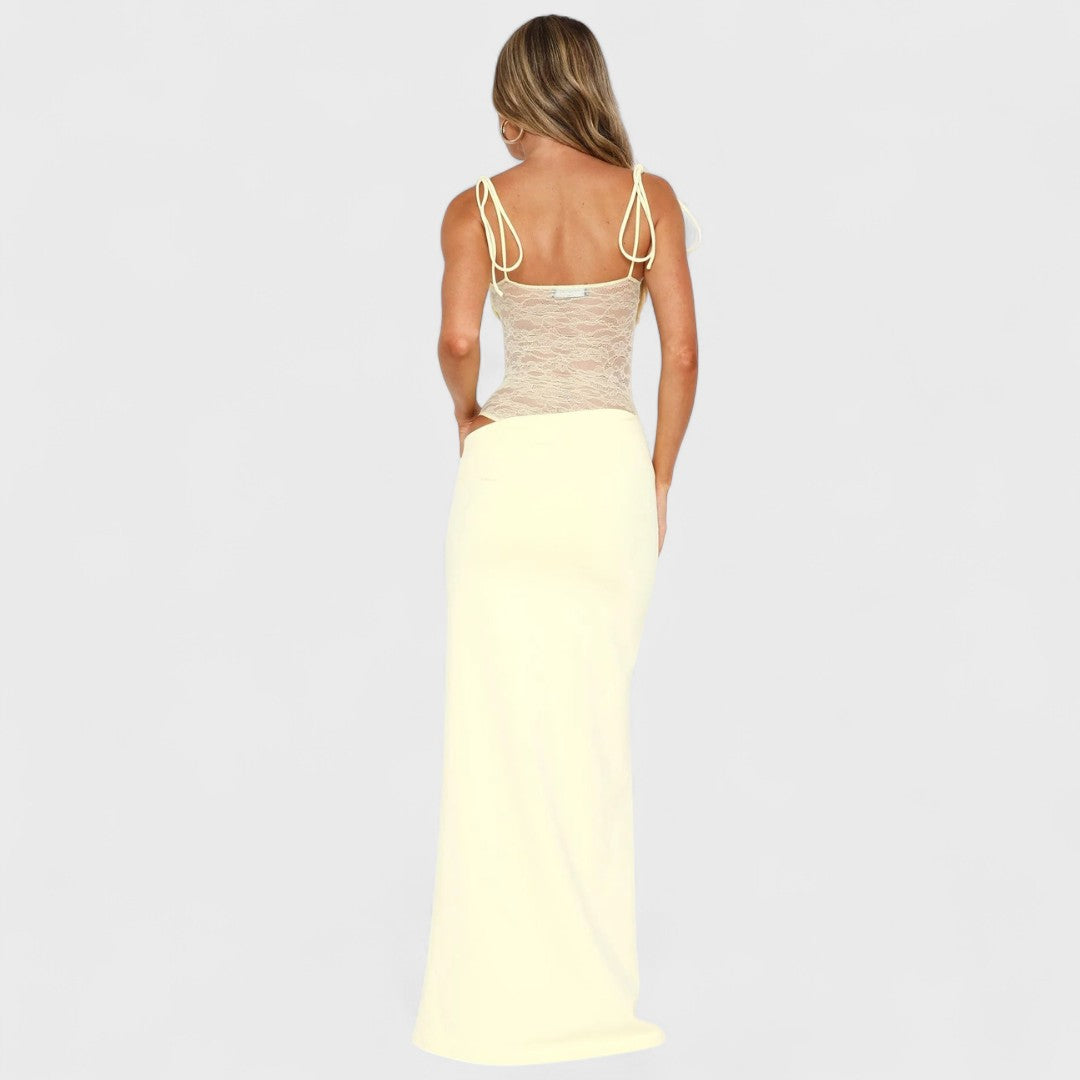 Teal Mermaid Evening Gown