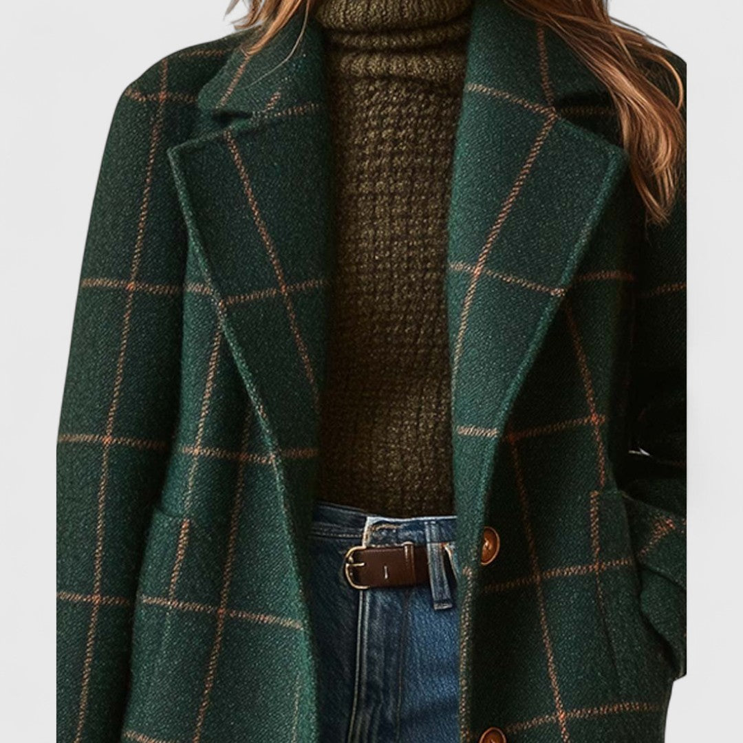 Clair Classic Check Coat
