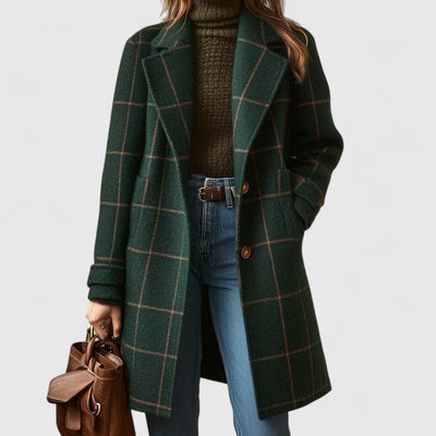 Clair Classic Check Coat