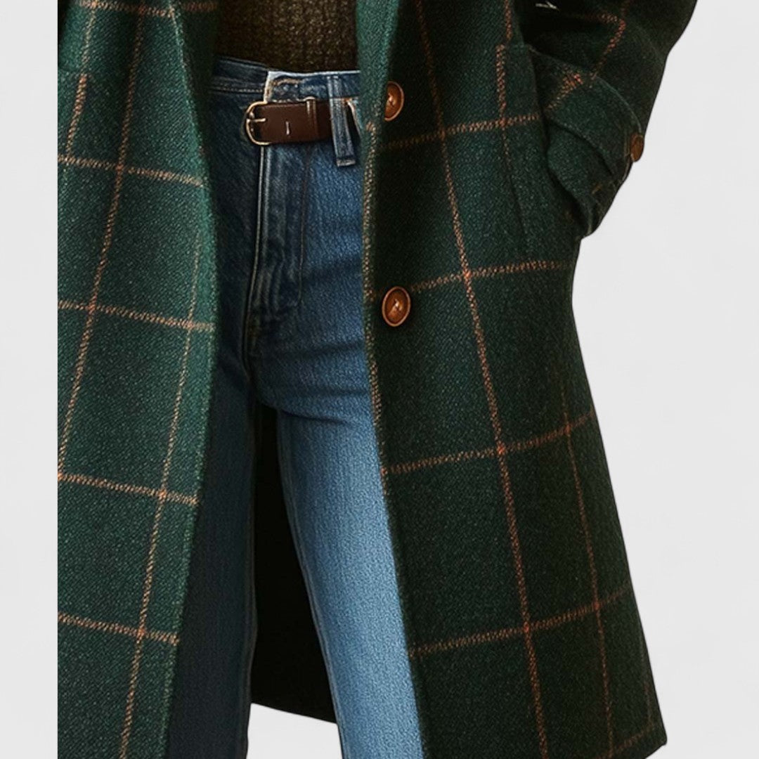 Clair Classic Check Coat