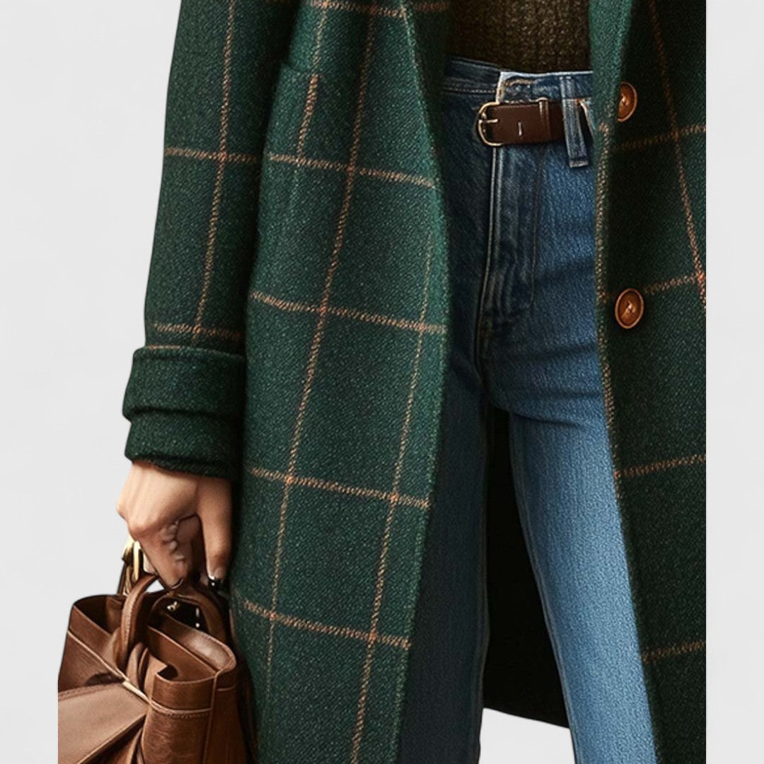 Clair Classic Check Coat